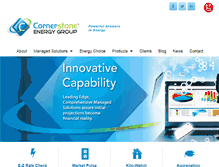 Tablet Screenshot of cornerstonegroup.biz